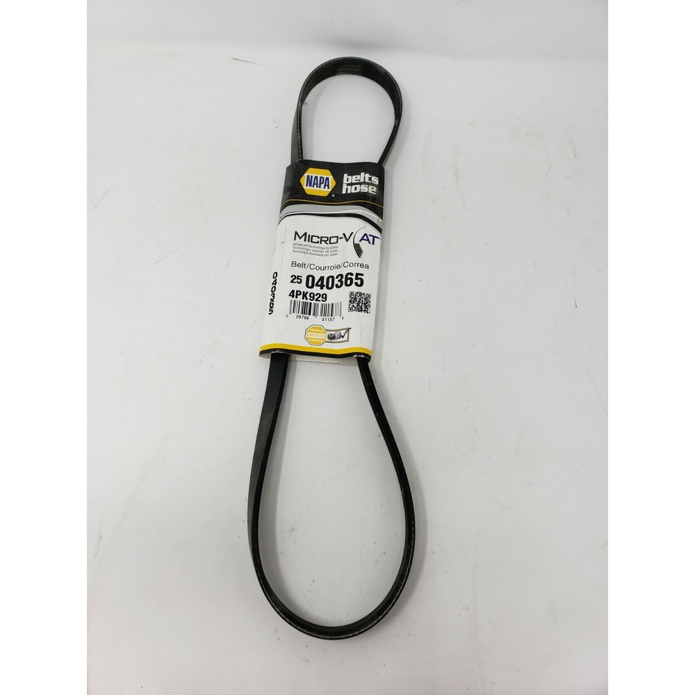 NAPA Micro-V AT Serpentine Belt Gates Technology 25-040365 K040365 4PK929